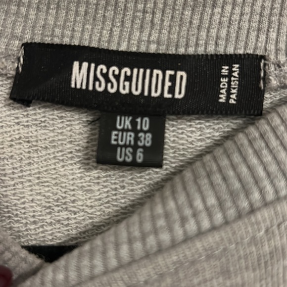 Missguided Grey Sweater Midi Dress - Picture 2 of 2